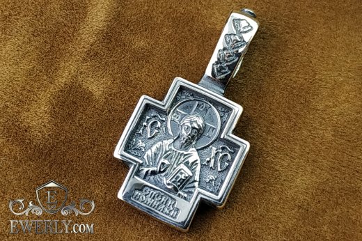 Orthodox silver cross without crucifix buy 08723TI
